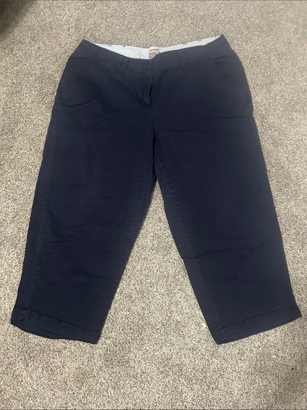 Avenue Dark Navy Ankle Cropped Jeans